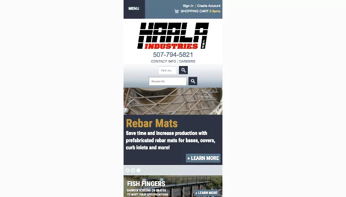 Haala mobile site